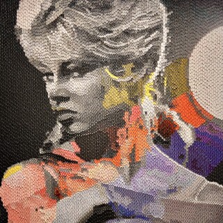 Murat Pulat - 'Brigitte Bardot' 160x160 cm. Tuval üzerine karışık teknik,.jpg