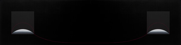 Adnan Coker Diptik 100x400 cm 2012 Köprü - Da Vinci' ye Saygı Tuval üzerine akrilik.jpg