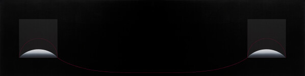 Adnan Coker Diptik 100x400 cm 2012 Köprü - Da Vinci' ye Saygı Tuval üzerine akrilik.jpg