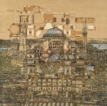 DEVRİM ERBİL – 145x145 cm, tüyb. 2016  “Ayasofya_ İkili Bakış” – “ Hagia Sophia _ Dual Glance”.jpg