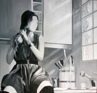 Sibel Kocakaya - Mutfak Tezgahı Üzerinde 140x140cm.jpg