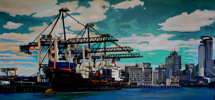 GAYE ATEŞ -  DOLMAK, 90x 193cm, Tual Üzerine Yağlı Boya Tekniği, 2011..jpg