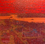 Devrim Erbil ''İstanbul Kuşlar kırmızı'' 2021 TÜYB 125x125 cm.jpg