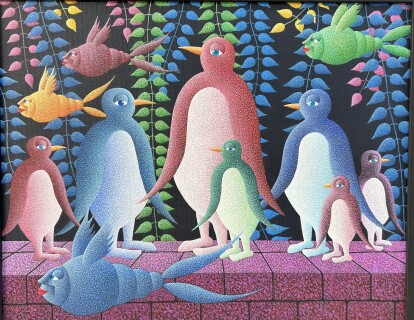 Mehmet Uygun 'Penguen Ailesi'Tüyb. 40x50cm, 2022.jpg