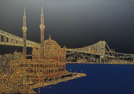 Sebnem Gencer - A Midnight Serenade 10 0x70cm. Tuval üzerine akrilik, 2024.jpg