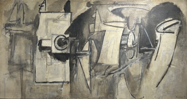 Albert Bitran - 'Soyut Kompozisyon' 250 x135cm. Tuval üzerine yağlıboya,1962.jpg