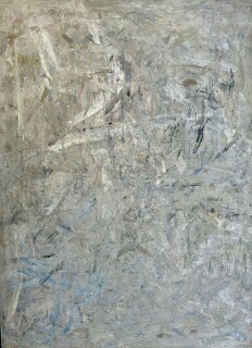 Mubin Orhon - 'Soyut Kompozisyon' 130x97cm . Tuval üzerine akrilik, 1950'li yıllar.jpg