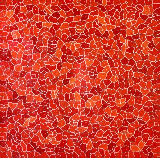 Ekrem Yalc?ndag 'Red Red Red' 100x10 0cm. Tuval uzerine akrilik, 2024.jpg