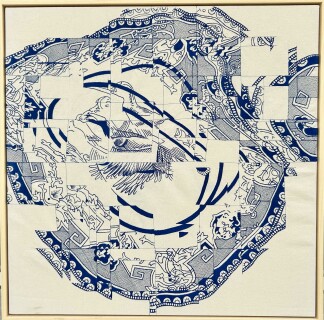 Deniz Kurdak - 'The more I remember the closer I am  to forgetting' Tuval uzeri ne nakış,70x70cm. 2024.jpg