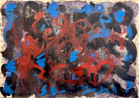 Nejad Melih Devrim - 50x70cm. Kartona maru fle kâğıt üzerine karışık teknik, 1986.jpg