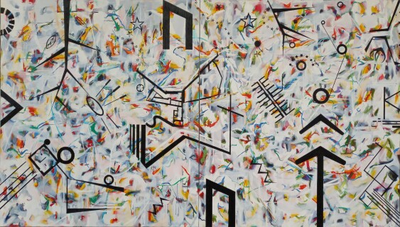 Maide Bulak - 'Algısal Semboller 3' 150x260cm. Di ptik, Tuval Uzerine Akril ik ve Yağlıboya, 2022.jpg